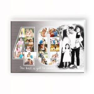 40 Years -  20 Photos and Personalised Message Digital Photo Collage - Image 3