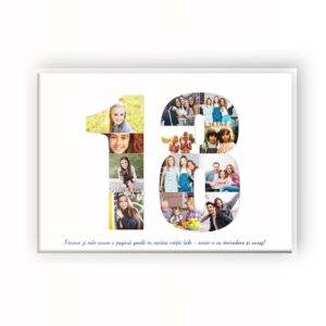 18 Years - 13 Photos and Personalised Message Anniversary Digital Photo Collage - Image 2