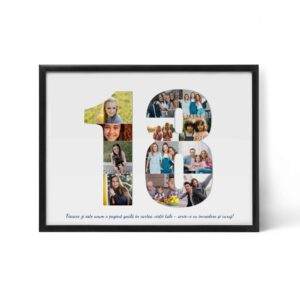 18 Years - 13 Photos and Personalised Message Anniversary Digital Photo Collage - Image 3