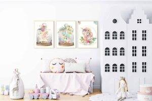 Set of 3 Prints - Magic Unicorn - Wall Digital Prints