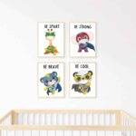 Tiny Heroes, Mighty Words - Set of 4 Digital Prints