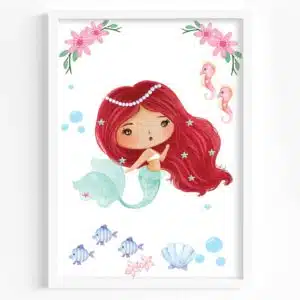 Set of 3 Prints - Little Mermaid - Digital Prints - Image 3