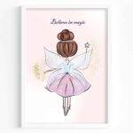 Fairy Wall Art Print - Believe in Magic - Digital Print