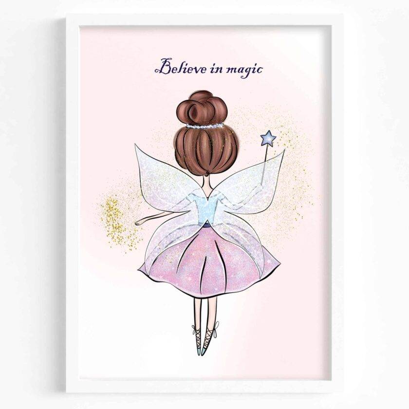 Fairy Wall Art Print - Believe in Magic - Digital Print