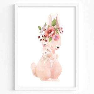 tablou forest iepuras