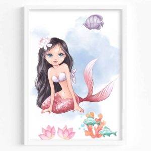 Mermaid Wall Art - Digital Print