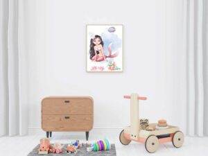 Mermaid Wall Art - Digital Print - Image 2