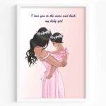 Tender Moment - Mother and Baby Girl - Printable Wall Art