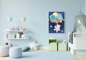 Teddy Bear with the Planets - Printable Wall Art - Image 2