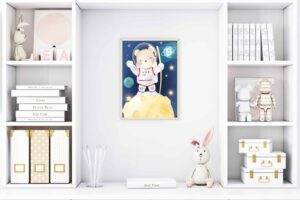 Teddy Bear Astronaut - Digital Print - Image 2