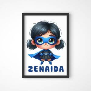 Zenaida - Super Hero- Personalized digital painting with name - Image 2